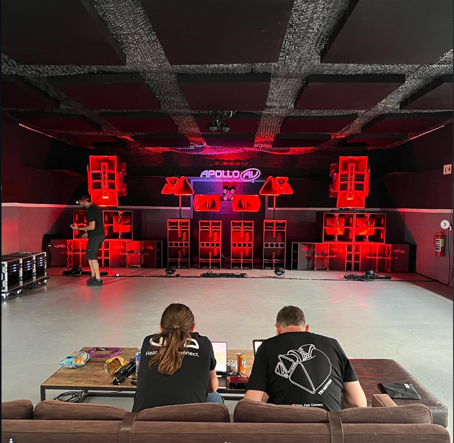 Apollo AV studio with Void Acoustics speaker array